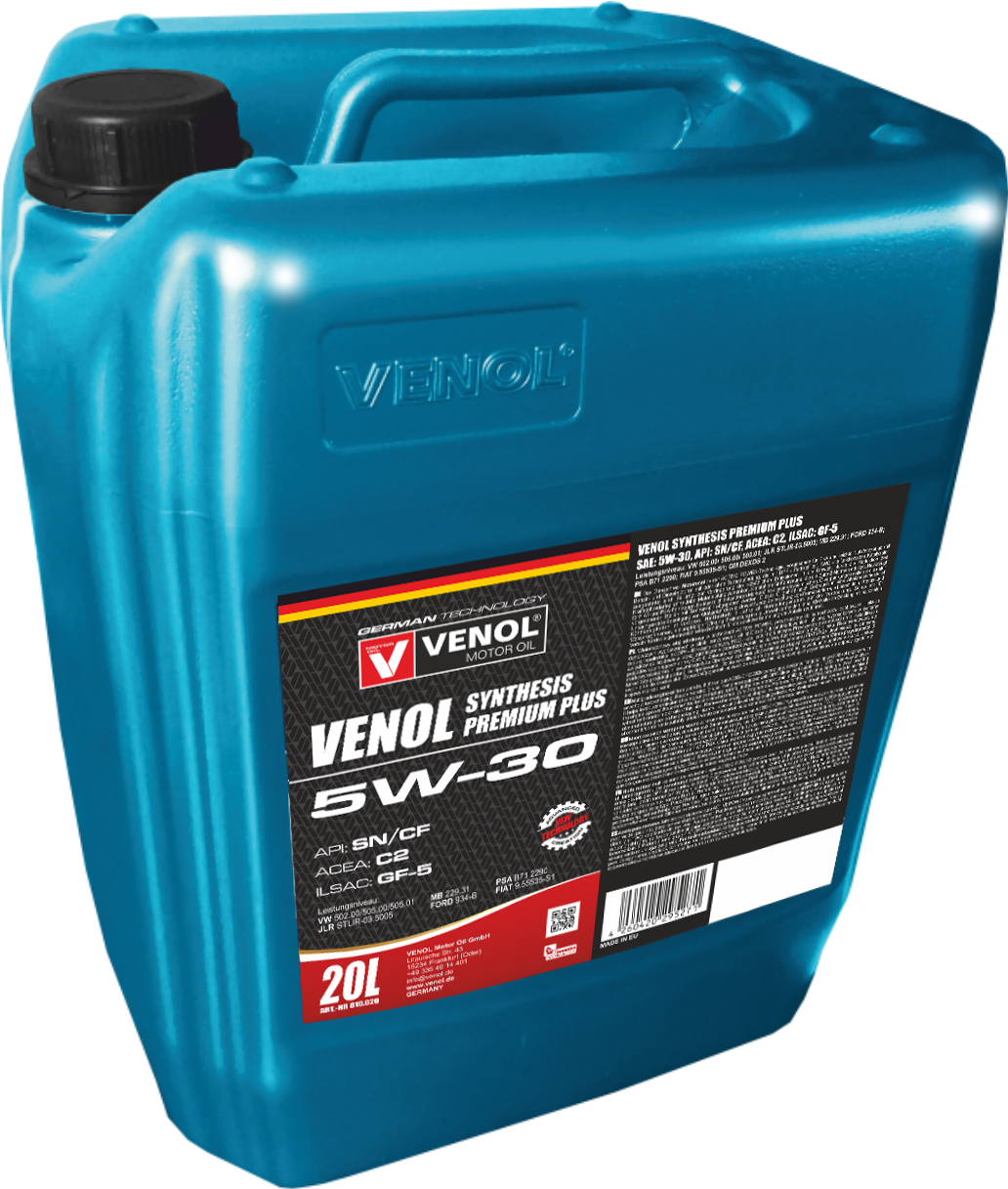 OLEJ_SILNIKOWY VENOL SYNTHESIS PREMIUM PLUS SN CF   5W30  C2  20L